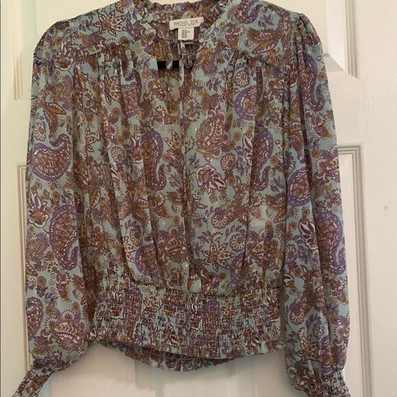 Rachel Zoe Long Sleeve Paisley Print Blouse Size XS
Blue, purple and gold. - Picture 1 of 4